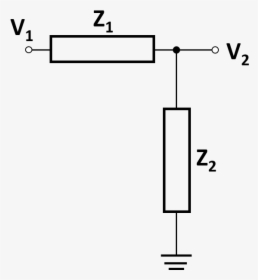 A General Diagram Of A Voltage Divider, HD Png Download, Free Download