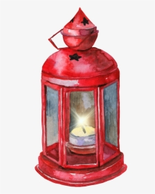 Hand Painted Cartoon Red Oil Lamp Png Transparent, Png Download, Free Download