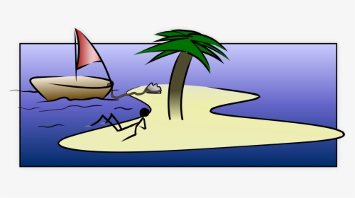Desert Island Stick Figure, HD Png Download, Free Download