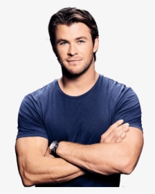 Chris Hemsworth Blue Tshirt, HD Png Download, Free Download