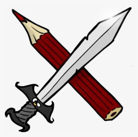 Sword And Pencil Clip Arts, HD Png Download, Free Download