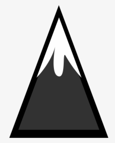Mountain Peak Clipart Black And White Hidef Mountain, HD Png Download, Free Download