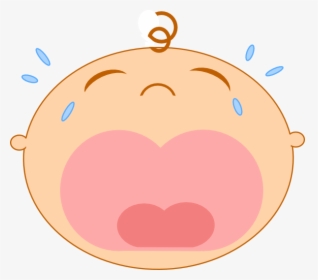 Crying Baby Face Cartoon, HD Png Download, Free Download