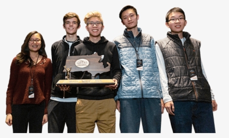 Group Of Students Holding Up Their Massachusetts Esports - Trophy, HD Png Download, Free Download