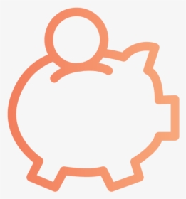 Piggy Bank Png White, Transparent Png, Free Download