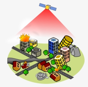 Satellite Clipart Remote Sensing - Office Building Clip Art, HD Png Download, Free Download