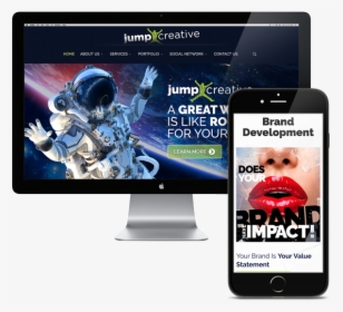 Jump Creative Website - Smartphone, HD Png Download, Free Download