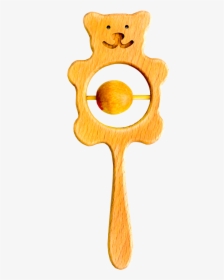 Bear Wooden Rattle - Teddy Bear, HD Png Download, Free Download