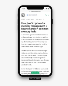 Medium Article With Button Covering Page - Admob Banner Iphone X, HD Png Download, Free Download