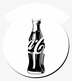 Coca Cola 1233 Logo Black And White - Coca-cola, HD Png Download, Free Download