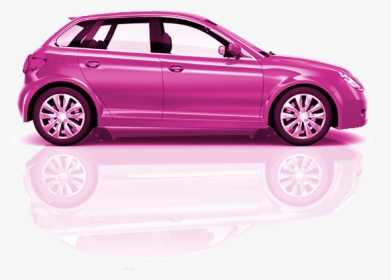 Cars Transparent Pink - Orange Car White Background, HD Png Download, Free Download