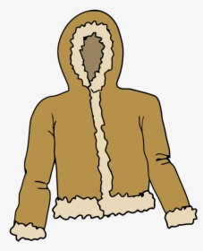 Woolen Clothes Clipart Png Baby Girl Frock Kids Clothes - Fur Jacket Clipart, Transparent Png, Free Download