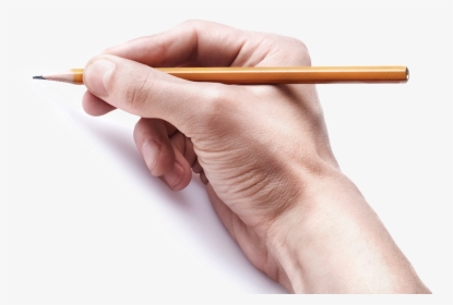 Gambar Tangan Pensil , Png Download - Transparent Background Hand Holding Pencil Png, Png Download, Free Download
