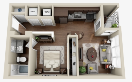 3d Apartment Floor Plan , Transparent Cartoons - Luxury House 3d Floor Plans, HD Png Download, Free Download