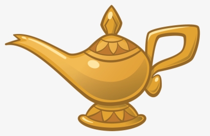 Oil Lamp Clipart Aladdin Lamp - Aladdin Magic Lamp Cartoon, HD Png Download, Free Download
