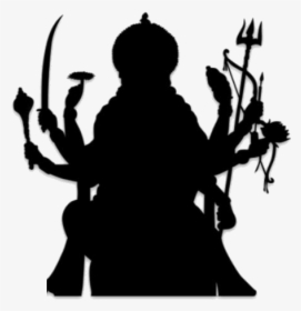 Durga Matha Png Transparent Images - Durga Devi Silhouette, Png Download, Free Download