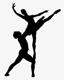 Ballet Dancer Performing Arts Clip Art - Silhouette Of Ballet Dancing Couple, HD Png Download, Free Download