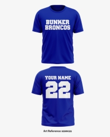 Bunker Broncos Short Sleeve Performance Shirt - Active Shirt, HD Png Download, Free Download