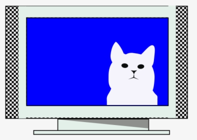 Tv Cat - Vector Graphics, HD Png Download, Free Download
