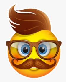 Emojis With Mustache, HD Png Download, Free Download