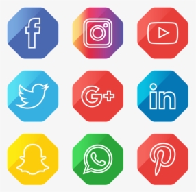 Clip Art Social Share Icons Clipart - Circle Social Media Png, Transparent Png, Free Download