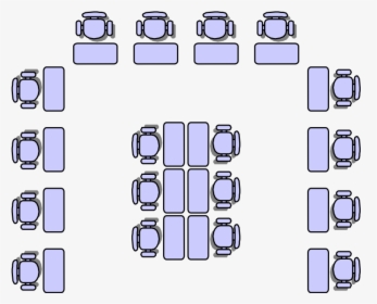 Classroom Seat Layouts - Seating Arrangement Clipart, HD Png Download, Free Download