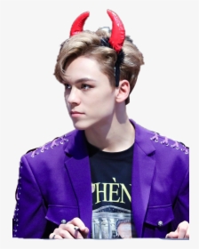 #seventeen #vernon #hansol - Vernon Seventeen In Purple, HD Png Download, Free Download