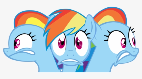 Rainbow Dash Pony Twilight Sparkle Fluttershy Face - Mlp Rainbow Dash Screaming, HD Png Download, Free Download