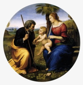 Raphael Holy Family - Raphael Holy Family With A Palm Tree, HD Png Download, Free Download