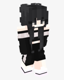 Minecraft Skin Black Hair Girl, HD Png Download, Free Download