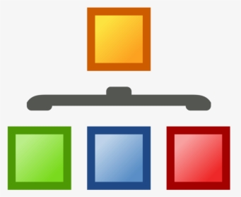 Computer Monitor,square,media - Hierarchy Clipart, HD Png Download, Free Download