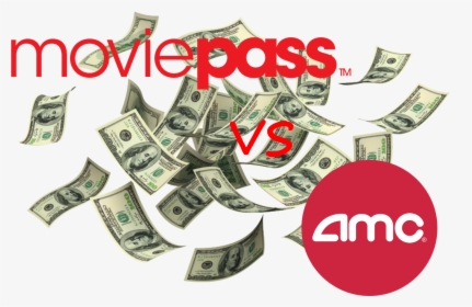 Moviepass Vs Amc On A Background Of Money - Animated Money Gif Transparent, HD Png Download, Free Download
