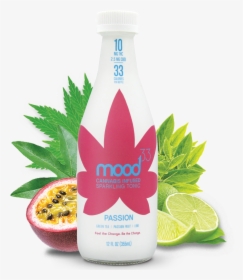 Mood33® Cannabis Infused Sparkling Tonics Edibles Beverages - Mood33 Passion, HD Png Download, Free Download