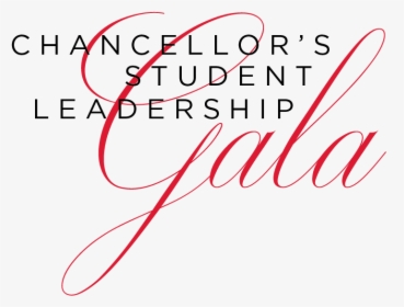 Chancellors Student Leadership Gala Logo Final V3-09 - Calligraphy, HD Png Download, Free Download
