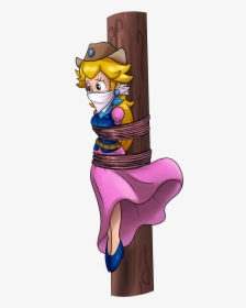 Clipart Star Deputy - Princess Peach Pole Tied, HD Png Download, Free Download