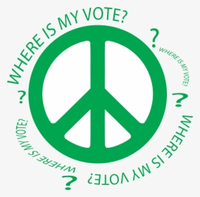 Don"t Forget To Vote Clip Art - Peace Symbols, HD Png Download, Free Download