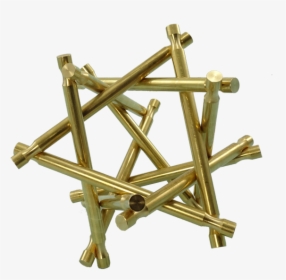 Nova Plexus Puzzle Sculpture Brass - Wood, HD Png Download, Free Download
