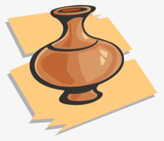 Vector Illustration Of Clay Pottery Flower Vase - Power Tools Clip Art, HD Png Download, Free Download