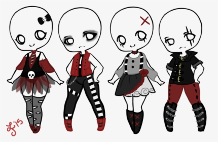 Guy Outfits Drawing Tumblr Easy Anime Free Pages - Emo Outfits Drawing, HD Png Download, Free Download