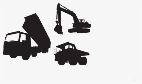 Transparent Construction Vehicles Clipart - Excavator An Dumptruck Clip Art, HD Png Download, Free Download