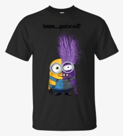 Good Or Evil Minions Cotton T-shirt - T-shirt, HD Png Download, Free Download