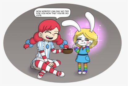 Wendy’s Crusade In Transforming Her Fellow Mascots - Cartoon, HD Png Download, Free Download