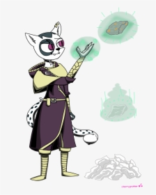 Khajiit Thief And Her Transmuting Ore - Cartoon, HD Png Download, Free Download