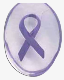 Worry Stone Awareness Purple Ribbon Key Ring - The - Awareness Ribbon, HD Png Download, Free Download
