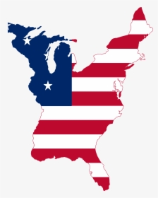 Us Flag Map 1783, HD Png Download, Free Download