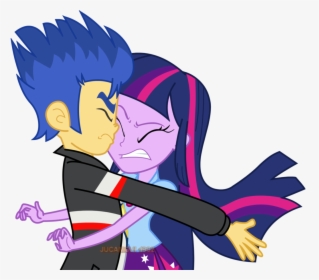 The Flash Clipart Anime Style - Equestria Girls Flash And Twilight Sparkle, HD Png Download, Free Download