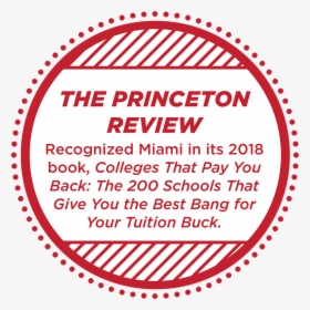 The Princeton Review Recognized Miami As A Top 200 - North Pole Letters, HD Png Download, Free Download