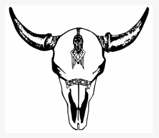 Longhorn Skull Tattoo - Bull, HD Png Download, Free Download