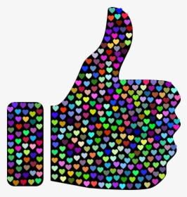 Purple,thumb Signal,computer Icons - Thumbs Up Hearts, HD Png Download, Free Download