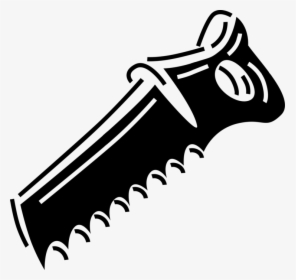 Hand Saw Vector Black Png, Transparent Png, Free Download